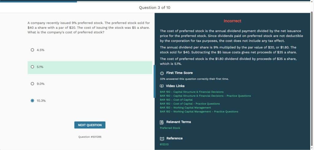 Gleim CPA study platform