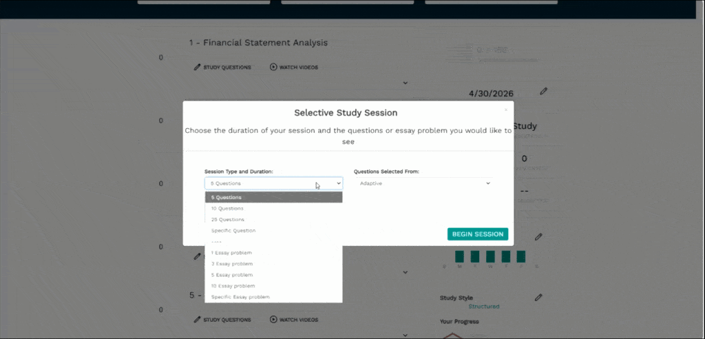 Surgent CMA dashboard